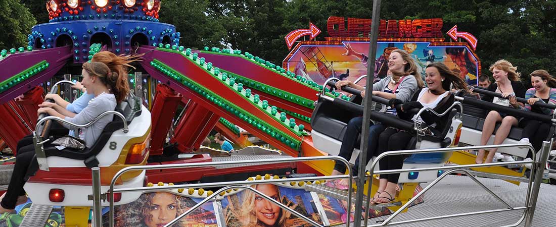 Hornsea bike show - Phoenix Throwers - Fairground